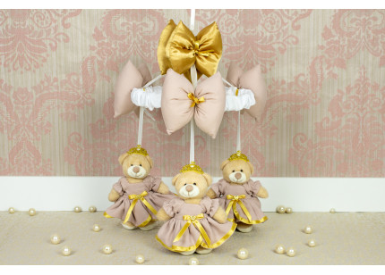 Móbile Ursa Princesa rosê