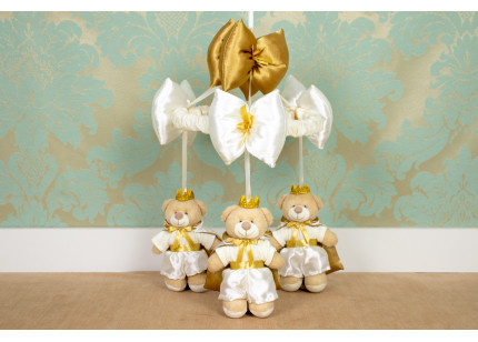 Móbile Urso Príncipe palha