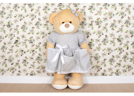 Porta Fraldas Ursa Vestido...