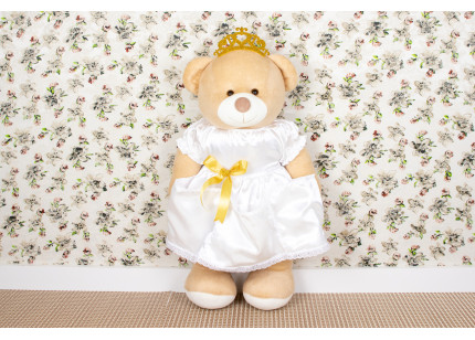 Porta Fraldas Ursa Vestido...