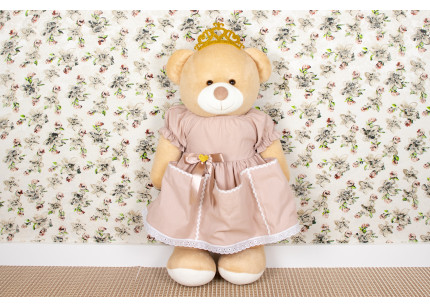 Porta Fraldas Ursa Vestido...