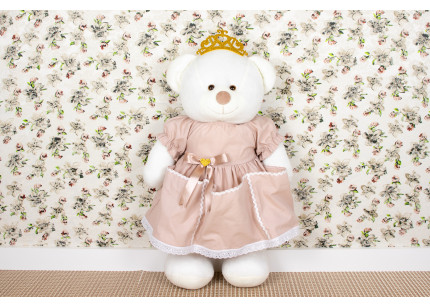 Porta Fraldas Ursa Vestido...