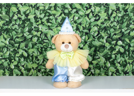 Ursos Amore Palhaço azul claro