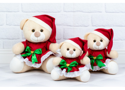 Ursos Tedde Natal Vestido...