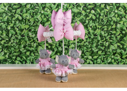 Móbile Elefante Vestido com...