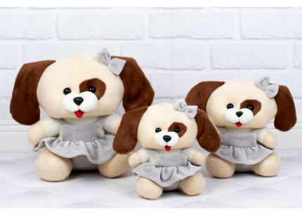 Cachorros Sapeca Vestido Cinza