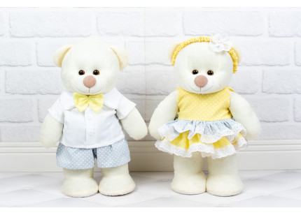 Casal Ursos Amore 30 cm Chá...