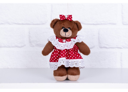 Urso Family 12 cm Vestido...