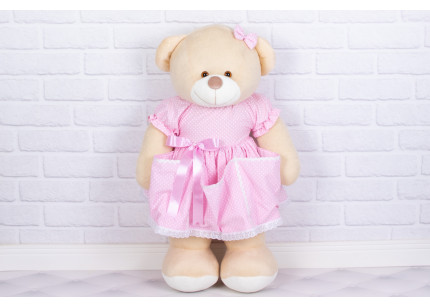 Porta Fraldas Ursa Vestido...