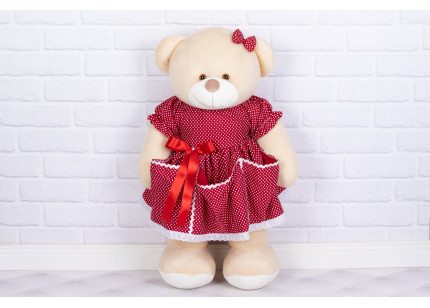 Porta Fraldas Ursa Vestido...