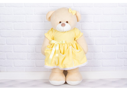 Porta Fraldas Ursa Vestido...