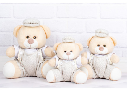 Ursos Tedde Macacão xadrez...