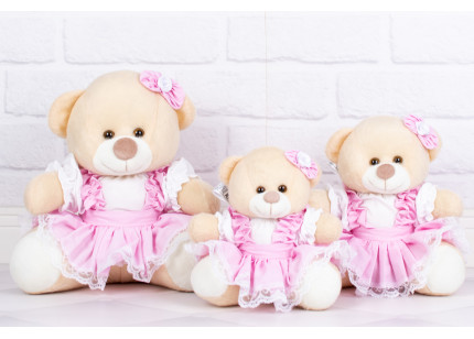 Ursos Tedde Camponesa rosa...