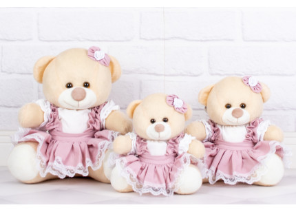 Ursos Tedde Camponesa rosê...