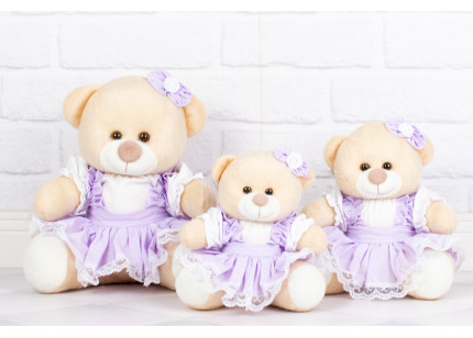 Ursos Tedde Camponesa lilás...