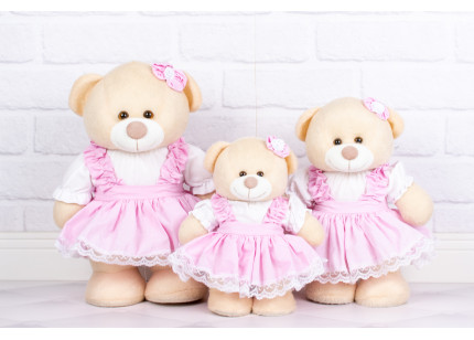 Ursos Amore Camponesa rosa...