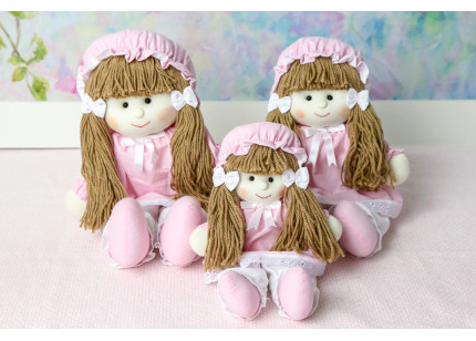 Bonecas Luiza Vestido rosa...