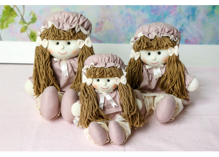 Bonecas Luiza Vestido rosê...