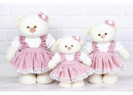 Ursos Amore Camponesa rosê...