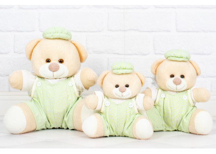 Ursos Tedde Macacão xadrez...