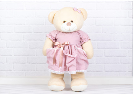 Porta Fraldas Ursa Vestido...