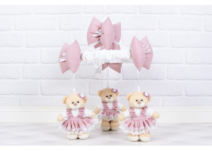 Móbile Ursa Camponesa rosê...