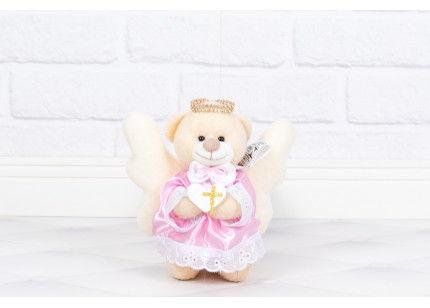 Urso Anjo 15 cm Vestido...