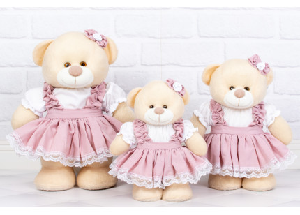 Ursos Amore Camponesa rosê...