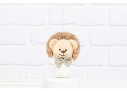 Leão Bebê 7 cm cáqui liso