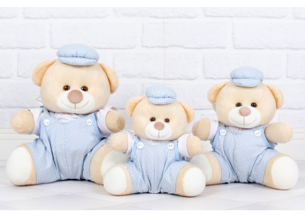 Ursos Tedde Macacão xadrez...