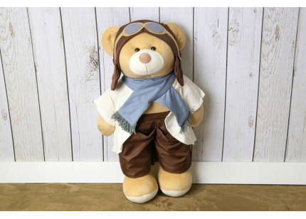 Porta Fraldas Urso Aviador...