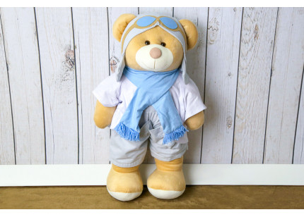 Porta Fraldas Urso Aviador...