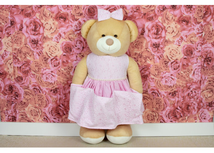 Porta Fraldas Ursa Vestido...