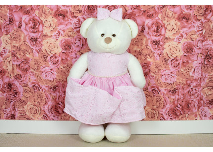 Porta Fraldas Ursa Vestido...