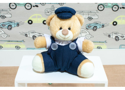 Urso Tedde 0,12 cm Macacão...