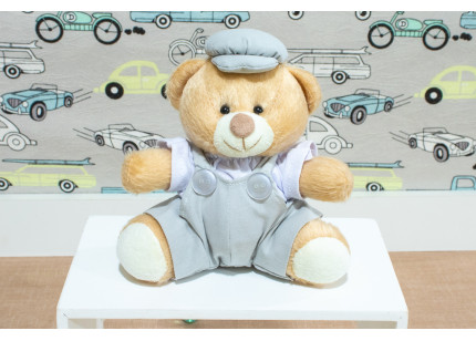 Urso Tedde 0,12 cm Macacão...