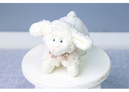 Ovelha Dolly 0,12 cm Laço rosê