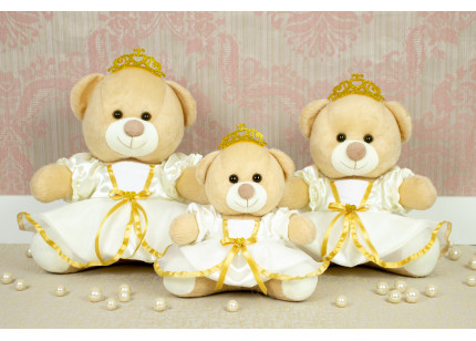 Ursos Tedde Princesa palha